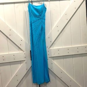 Blue prom dress
